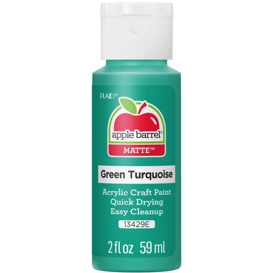 Picture of Apple Barrel Acrylic Paint, Green Turquoise 2 fl oz Classic Matte Acrylic Paint For Easy To Apply DIY Arts And Crafts, Art Supplies With A Matte Finish