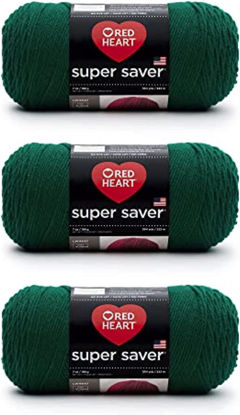 Picture of Red Heart Super Saver Paddy Green Yarn - 3 Pack of 198g/7oz - Acrylic - 4 Medium (Worsted) - 364 Yards - Knitting/Crochet