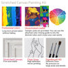Picture of 2 Pack Paint and Sip Canvas Painting Kit Pre Drawn Canvas for Painting for Adults Stretched Canvas Couples Games Date Night Elegant Gentleman and Lady Paint Party Supplies Favor (8x10)