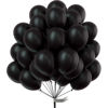 Picture of PartyWoo Black Balloons, 50 pcs 12 Inch Matte Black Balloons, Latex Balloons for Balloon Garland Arch as Party Decorations, Birthday Decorations, Wedding Decorations, Retirement Party Decorations
