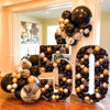 Picture of PartyWoo Black Balloons, 50 pcs 12 Inch Matte Black Balloons, Latex Balloons for Balloon Garland Arch as Party Decorations, Birthday Decorations, Wedding Decorations, Retirement Party Decorations
