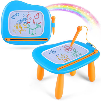 Picture of Smasiagon Toddler Toys Age 1-2 Year Old Boys&GCirls, Magnetic Drawing Pad Doodle Board Educational Learning Toys for 1 2 3 Year Old Boys&GirlsBirthday Christmas Gifts (Blue)