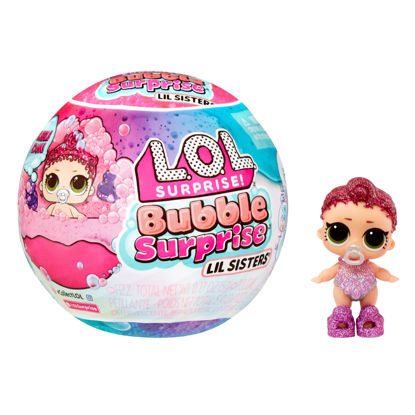 Picture of LOL Surprise Bubble Surprise Lil Sisters - Collectible Doll, Baby Sister, Surprises, Accessories, Bubble Surprise Unboxing, Bubble Foam Reaction - Great Gift for Girls Age 4+