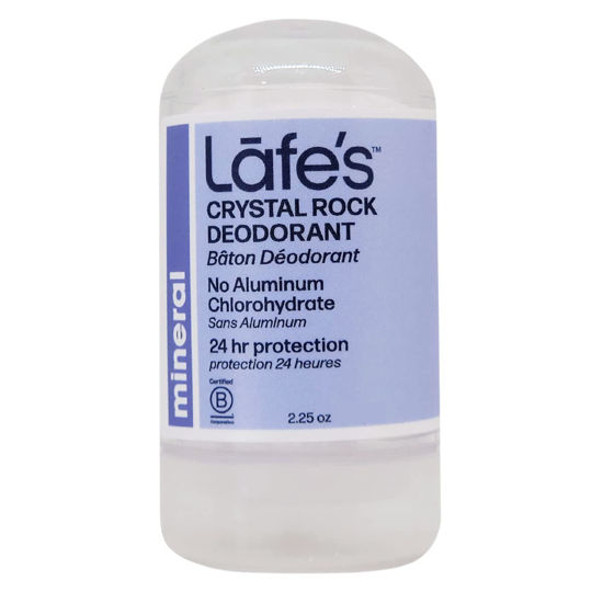 Picture of Lafe's Natural Deodorant | Unscented Crystal Mineral Rock Natural Deodorant for Women & Men | Vegan, Cruelty Free, Gluten Free, Aluminum Free, Paraben Free & Baking Soda Free with 24-Hour Protection (2.25 Ounce (Pack of 1))