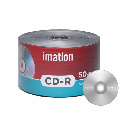 Picture of 50 Pack Imation CD-R 52X 700MB/80Min Branded Logo Blank Media Recordable Data Disc