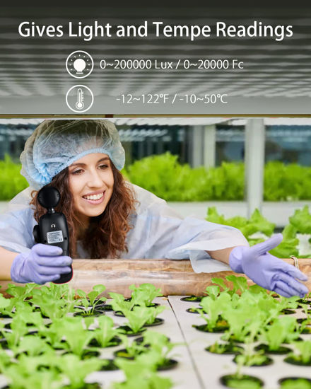 Digital Lux Meter Digital Light Meter - Handheld Lux Meter With Large LCD Display, 0.1 To 200,000 LUX Range For Indoor & Outdoor Use Digital Light Sensor - View #10