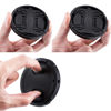 Picture of 46mm Front Lens Cap Cover with Deluxe Cap Keeper for Nikon Z30 Z50 Z fc Zfc with Z DX 16-50mm Kit Lens for Panasonic G7 with Lumix 14-42mm Kit Lens and More Lenses with 46mm Filter Thread