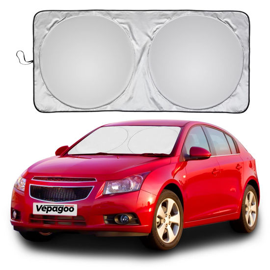 GetUSCart- Vepagoo Car Windshield Sun Shade Window Cover Shade Interior Sun  Protection Curtain 64inX34in, UV Rays and Sun Heat Protector, Keep The Car  Interiors Cool, Prevents Dashboard Fade and Crack.