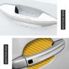 Picture of 8PCS Car Door Handle Sticker, Carbon Fiber Anti-Scratches Car Door Cup Protector, Non-Marking Auto Door Handle Protective Film, Self-Adhesive Door Side Paint Protector for All Cars (Gold/8 PCS)