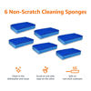 Picture of Amazon Basics Non-Scratch Sponges, 6-Pack, Blue