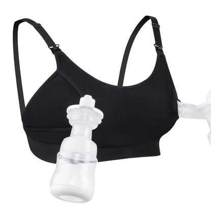 Picture of Momcozy Hands Free Pumping Bra, Adjustable Breast-Pumps Holding and Nursing Bra, Suitable for Breastfeeding-Pumps by Lansinoh, Philips Avent, Spectra, Evenflo and More Black