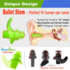 Picture of WaterDam Upgraded Swimming Ear Plugs No Hurt No Pain Ultra Comfy Great Waterproof Prevent Swimmer's Ear (Size 2+3: Small Medium Ear Men (Green) & Medium Large Ear Teens Women (Blue))