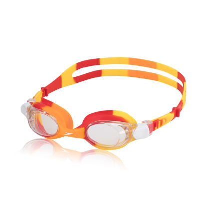 Picture of Speedo Unisex-Child Swim Goggles Skoogle Ages 3-8, Red Orange Tie Dye, One Size