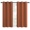 Picture of NICETOWN Bedroom Curtains 48 inches Long, Burnt Orange Privacy and Thermal Insulated Blackout Drapes for Windows (1 Pair, 42 inches Wide)