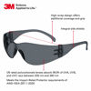 Picture of 3M Safety Glasses, Virtua, ANSI Z87, 20 Pairs, Gray Hard Coat Lens, Gray Frame