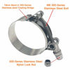 Picture of ISPINNER 2 Pack 1.5 Inch Stainless Steel T-Bolt Hose Clamps, Clamp Range 44-50mm for 1.5" Hose ID, Pack of 2