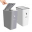 Picture of XPIY Trash Can with Lid, 3 Pack 4 Gallons/15 L (Black)