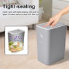 Picture of XPIY Trash Can with Lid, 3 Pack 4 Gallons/15 L (Black)