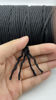 Picture of FLIPPED 100% Natural Macrame Cord,3mm x220 Yards Cotton Macrame Cords Colored Cotton Rope Craft Cord for DIY Crafts Knitting Plant Hangers Christmas Wedding Décor (Black, 3mm*220yards)