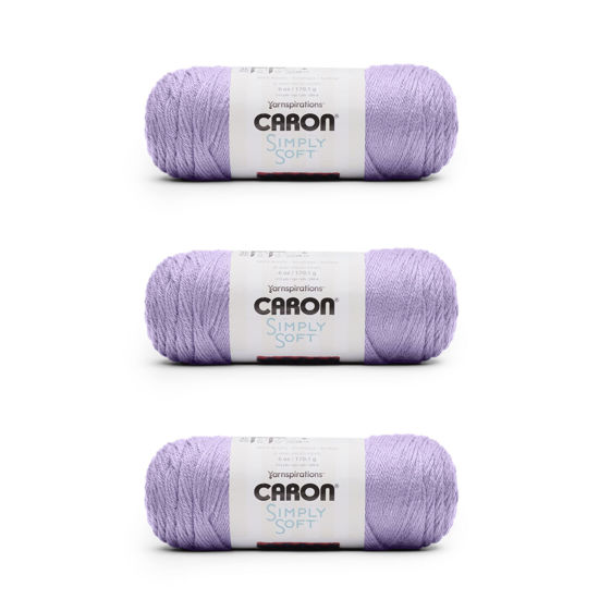 Picture of Caron Simply Soft Orchid Yarn - 3 Pack of 170g/6oz - Acrylic - 4 Medium (Worsted) - 315 Yards - Knitting/Crochet