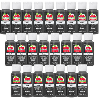 Picture of Apple Barrel Acrylic Paint in Assorted Colors, Black (Pack of 24) 2 oz, JA20504B