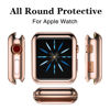 Picture of GEAK 3 Pack Compatible with Apple Watch Case 42mm,Soft HD High Sensitivity Screen Protector with TPU All Around Anti-FAL Protective Case Cover for iWatch Series 3/2/1 42mm Clear/Rose Gold/Rose Pink