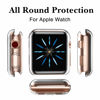 Picture of GEAK Compatible with Apple Watch Case 40mm Series 5 Series 4, Ultra-Thin All Around TPU Protective Cover for iWatch Case Series 4 40mm, 3 Pack Black/Clear/Rose Gold