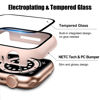 Picture of 2 Pack Case with Tempered Glass Screen Protector for Apple Watch Series 3/2/1 38mm,JZK Slim Guard Bumper Full Coverage Hard PC Protective Cover HD Ultra-Thin Cover for iWatch 38mm,Pink+White