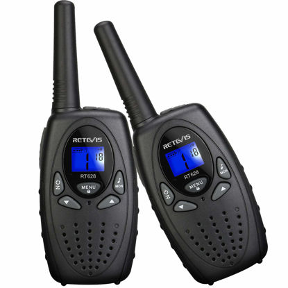 Picture of Retevis RT628 Walkie Talkies for Kids,Walky Talky,Key Lock,VOX Crystal Voice,Easy to Use, Birthday Gifts for Boys Girls Kids Outdoor Toys(Black,2 Pack)