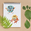 Picture of 24 Sheets 8.27''×5.9'' Make Your Own Space Stickers for Kids Toddlers, Make a Face Stickers for Kids Party Favors Activities
