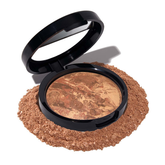 Picture of LAURA GELLER NEW YORK Award-Winning Baked Balance-n-Brighten Color Correcting Powder Foundation - Deep - Buildable Light to Medium Coverage - Demi-Matte Natural Finish