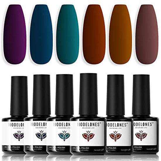 Modelones Gel Nail Polish Set 21 Colors Neutral Nude Pink Solid Gel Polish  Brown Gray Red Glitter Pudding Gel Upgraded Cr me Manicure Palette Soak Off Nail  Art Kit DIY Salon Mothers