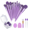 Picture of Makeup Brushes 22 Pcs Makeup Kit,Foundation Brush Eyeshadow Brush Make up Brushes Set (Purple, 22 Piece Set)