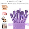 Picture of Makeup Brushes 22 Pcs Makeup Kit,Foundation Brush Eyeshadow Brush Make up Brushes Set (Purple, 22 Piece Set)