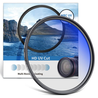 Picture of NEEWER 72mm MRC UV Protection Filter 30 Layer Multi Resistant Nano Coatings/HD Optical Glass/Water Repellent/Scratch Resistant/Aluminum Alloy Ultra Slim Frame/Ultraviolet Filter