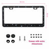 Picture of Bling License Plate Frame for Women, 1PCS Sparkly License Plate Frames| Over 1200 pcs 14 Facets Bedazzled Clear Glass Diamond Rhinestone Crystals w/Free Glitter Diamond Box (Black)