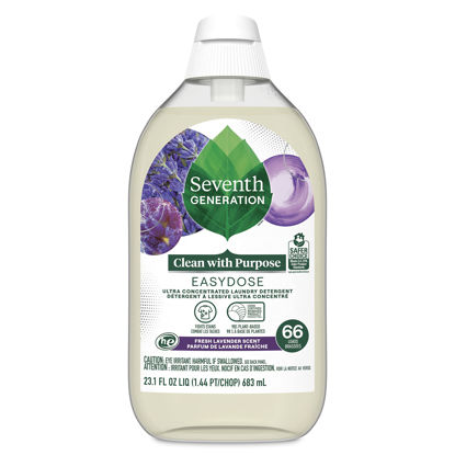 Picture of Seventh Generation EasyDose Laundry Detergent, Ultra Concentrated: 66 Loads, Fresh Lavender Scent, 23.1 Fl Oz