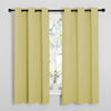Picture of NICETOWN Paler Yellow Blackout Curtains for Bedroom (1 Pair, 42 x 63 inches), Farmhouse Thermal Insulated Room Darkening Drapes for Windows