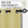Picture of NICETOWN Paler Yellow Blackout Curtains for Bedroom (1 Pair, 42 x 63 inches), Farmhouse Thermal Insulated Room Darkening Drapes for Windows