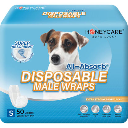 Picture of All-Absorb A26 Male Dog Wrap, 50 Count, Small