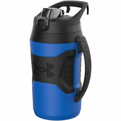 Picture of Under Armour Playmaker Sport Jug, Water Bottle with Handle, Foam Insulated & Leak Resistant, 64oz, Royal