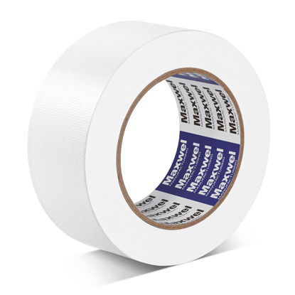 Picture of Duct Tape White Heavy Duty - 1.88 in Wide 35 Yds Waterproof Designs No Residue Strong Adhesive Industrial Grade Duct Tape Tearable for Indoor or Outdoor Use,Multi Purpose Home Repair(Pack of 1 Roll)