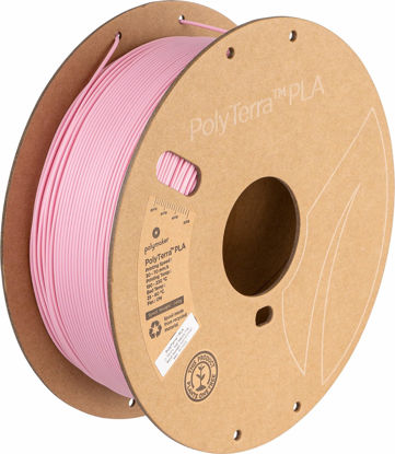 Picture of Polymaker Matte PLA Filament 1.75mm Pink, 1.75 PLA 3D Printer Filament 1kg - PolyTerra 1.75 PLA Filament Matte Pink 3D Printing Filament (1 Tree Planted)