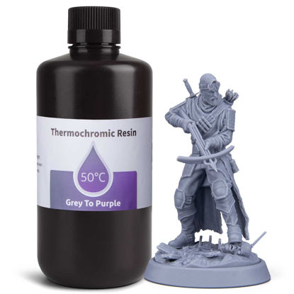 Picture of ELEGOO Thermochromic Resin LCD UV-Curing Resin, Turning from Grey to Purple, 1000G