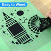 Picture of 12" x 10ft Heat Transfer Vinyl HTV Rolls Black, Sooez HTV Vinyl for T-Shirt, Iron on Vinyl, Easy to Cut & Weed for DIY Heat Vinyl Design