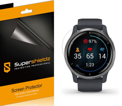 Picture of (3 Pack) Supershieldz Designed for Garmin Venu 2 / Venu 2 Plus Screen Protector, (Full Coverage) High Definition Clear Shield (TPU)