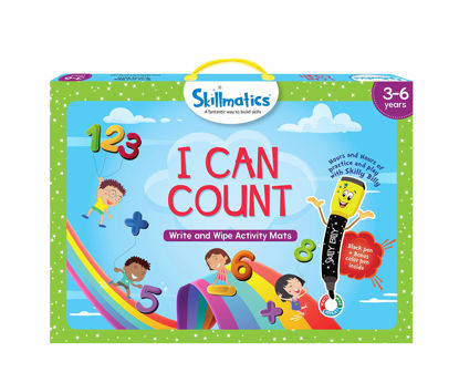 Picture of Skillmatics Educational Game - I Can Count, Reusable Activity Mats with 2 Dry Erase Markers, Gifts for Ages 3 to 6