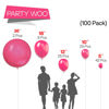Picture of PartyWoo Magenta Balloons, 100 pcs Dark Pink Balloons Different Sizes Pack of 36 Inch 18 Inch 12 Inch 10 Inch 5 Inch for Balloon Garland or Balloon Arch as Party Decorations, Birthday Decorations