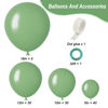 Picture of RUBFAC Sage Green Balloons Different Sizes 105pcs 5/10/12/18 Inch for Garland Arch, Olive Green Party Latex Balloons for Birthday Graduation Baby Shower Wedding Anniversary Party Decoration