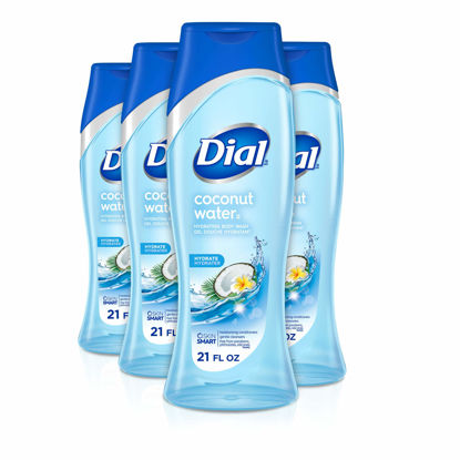 Picture of Dial Body Wash, Coconut Water, 21 Ounce , 4 Count (Pack of 1)